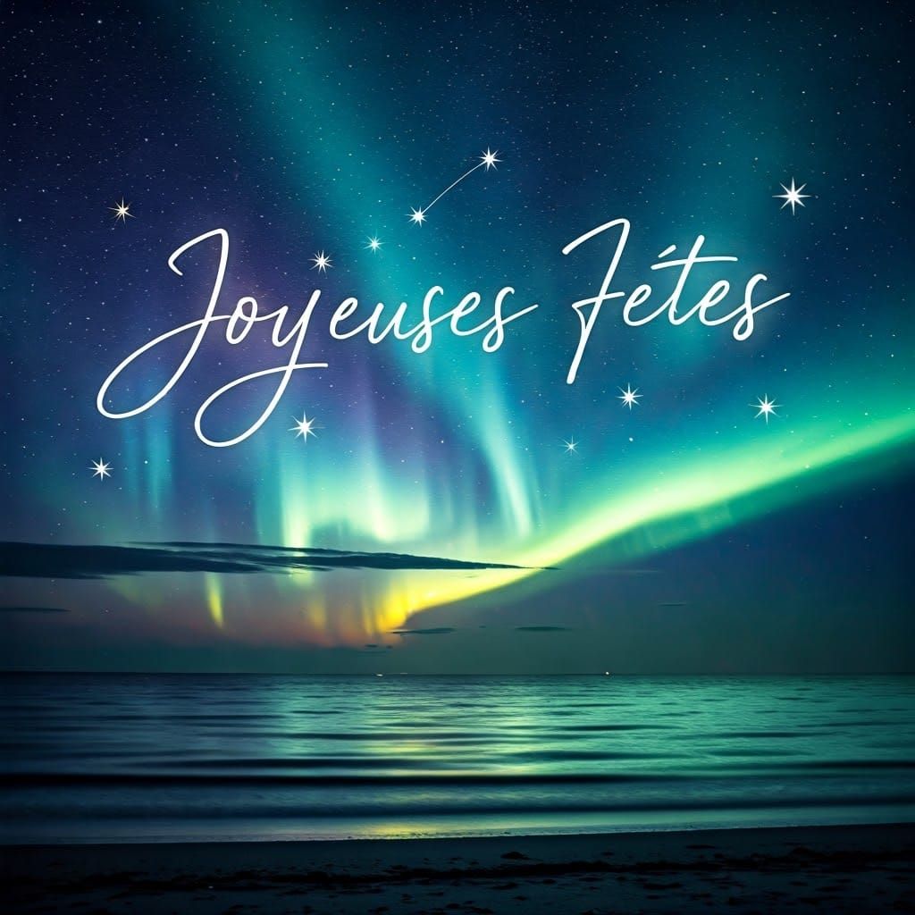 Cosmic Winter Wonderland Shines above the Ocean