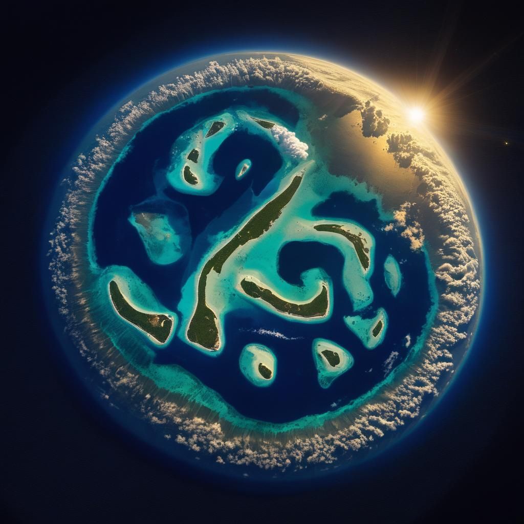Maalhosmadulu Atoll: A View from Space