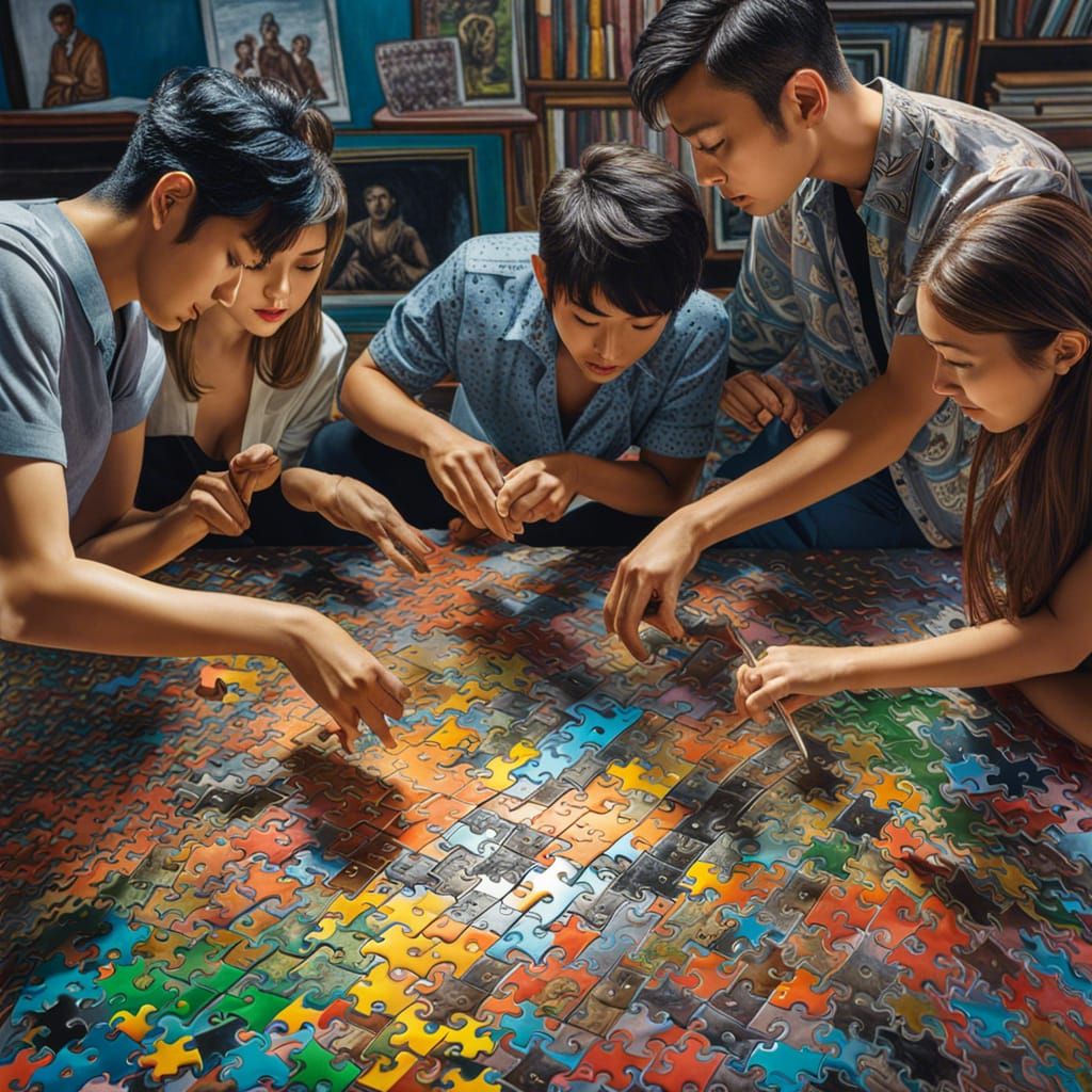 Group puzzle solving