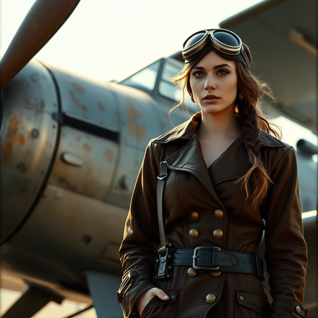 Steampunk Pilot Embarks on a Perilous Journey
