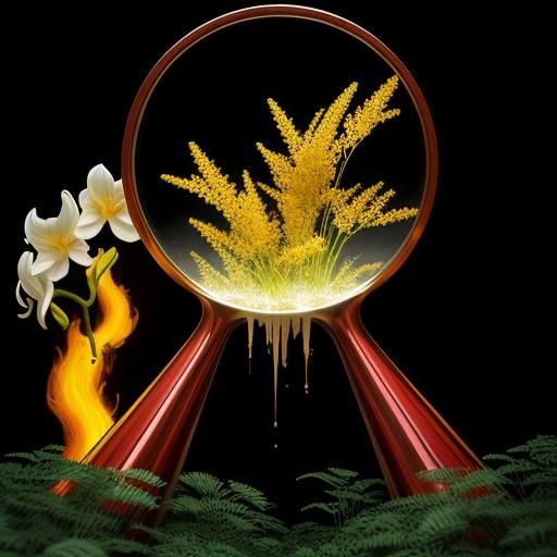 Surreal Galaxies Reflected in Shattered Glass