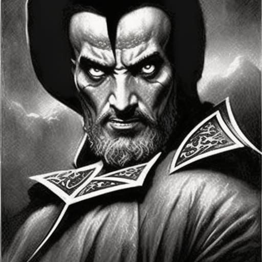Horrific Jafar in Doré and Rutkowski Style