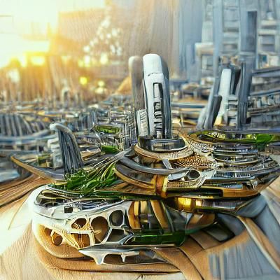 Futuristic Utopia Cityscape Rendered on ArtStation