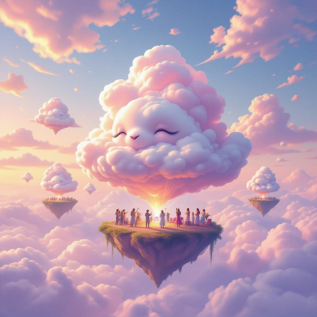 Cloud Sculpting Festival on Floating Islands