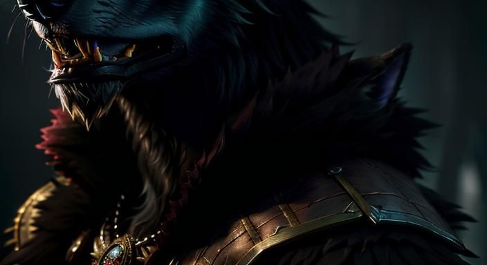 Hyperrealistic Worgen with Intricate Details in HDR