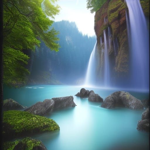 Detailed Matte Painting of Fantastical Nature