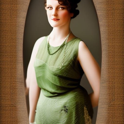 1920s Wedding Dress: Hyperrealistic Photograph