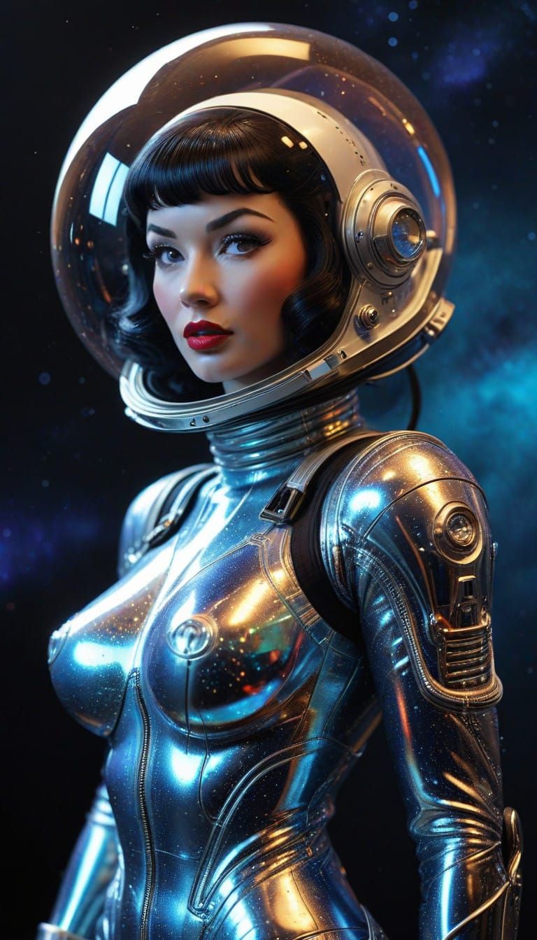 Retro-Futuristic Space Siren