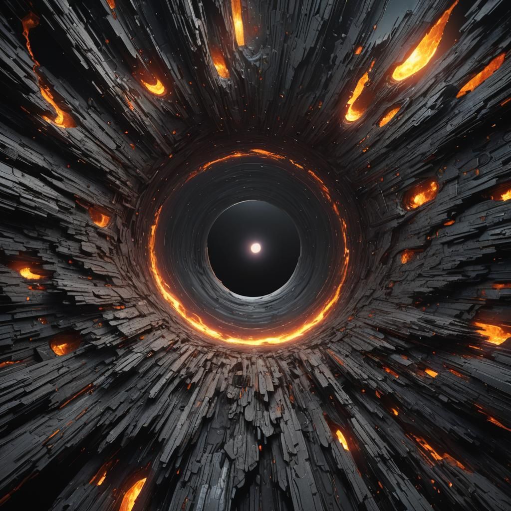 Black Hole Within Black Hole: Detailed Matte Painting