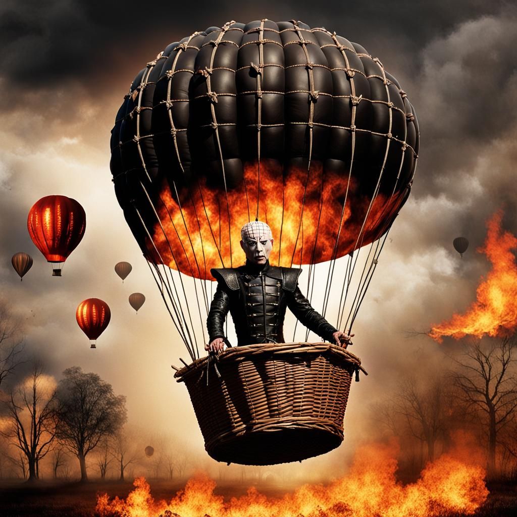 Pinhead Ascends in Flaming Hot Air Balloon