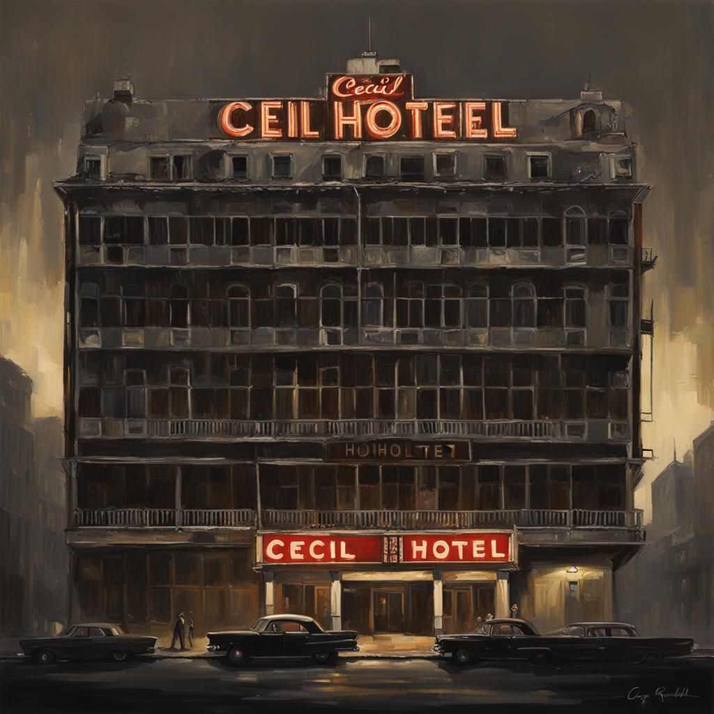 Sinister Cecil Hotel by Greg Rutkowski