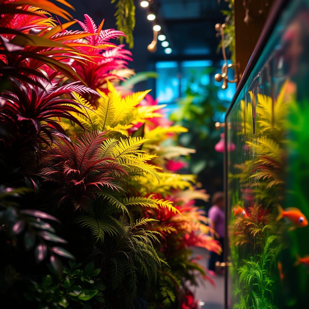 Electric Jungles with Aquarium Fish: Photography
