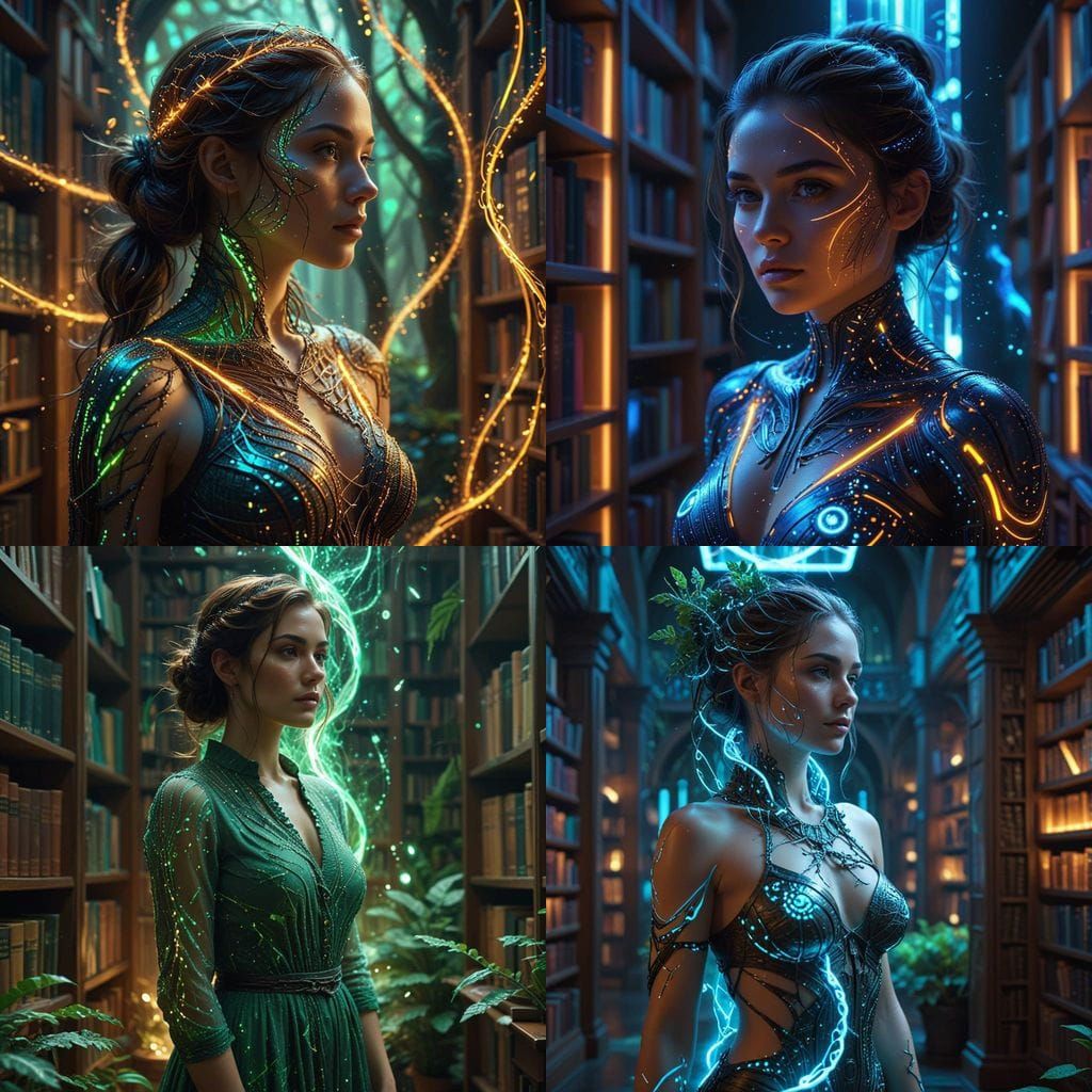 Digital Grove of Mystic Druids: A Seaweed Green Computer Har...