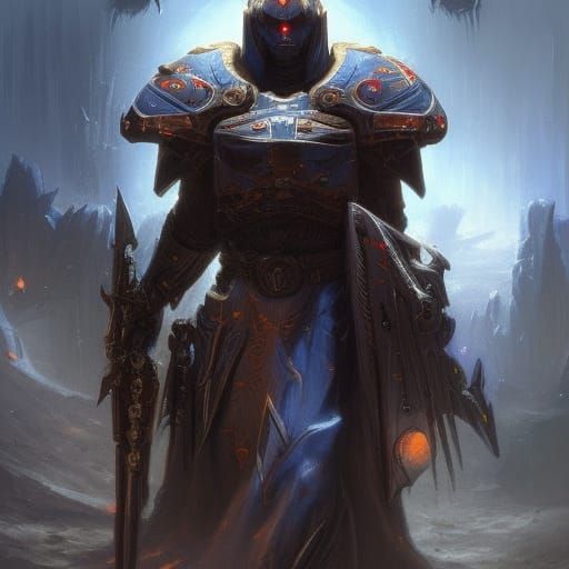 Astartes in Dark Fantasy Style, 8K Resolution