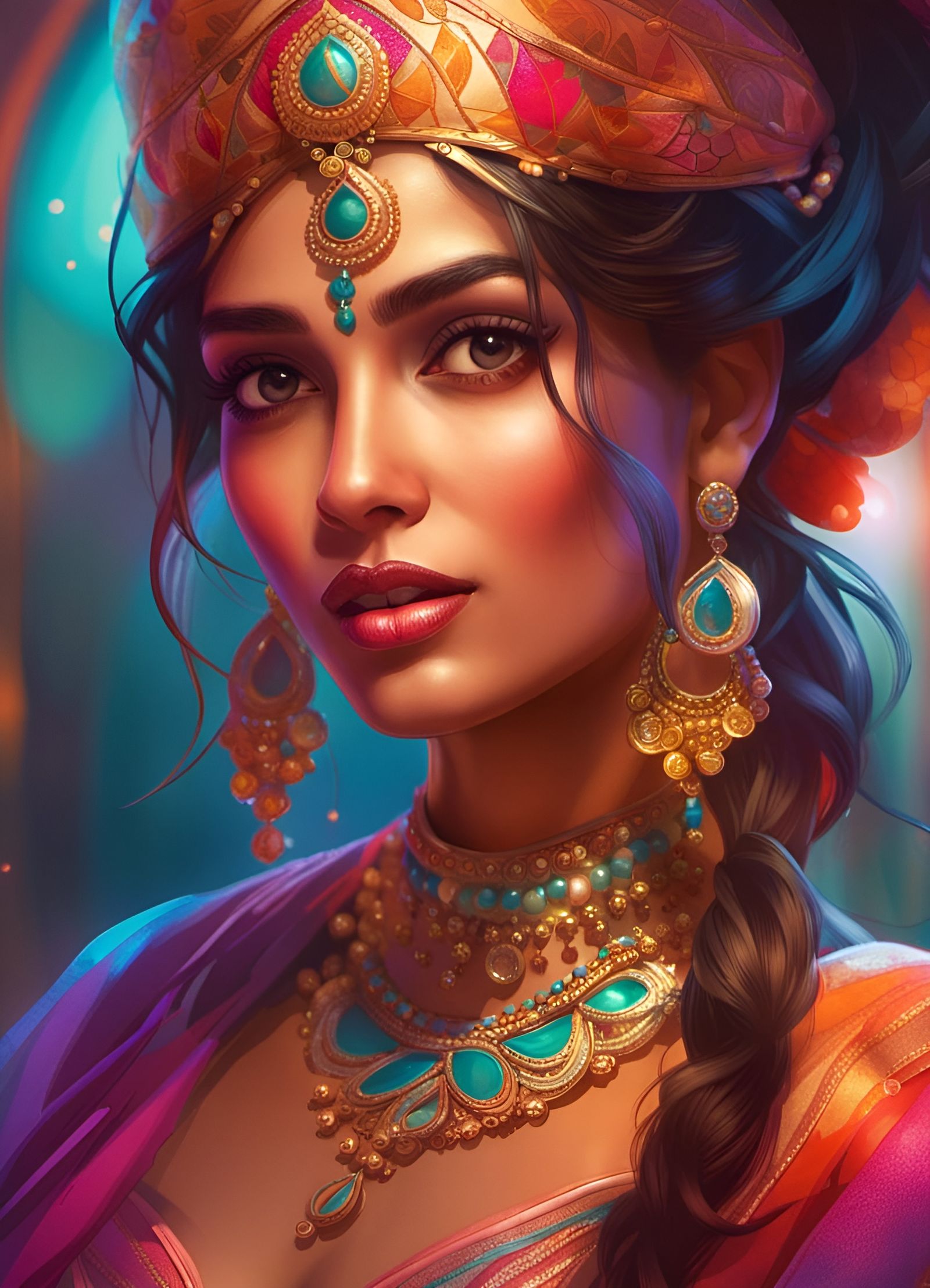 A beautiful Bollywood dancer