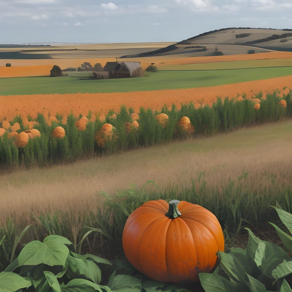 Farm Goddess Amidst Fruitful Abundance