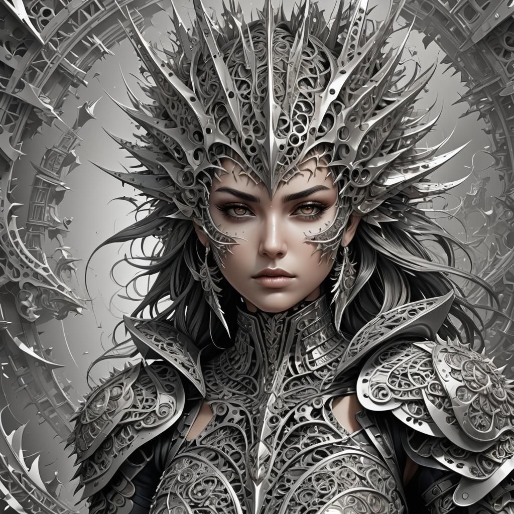 Filigree Armor with Spikes and Sharp Details