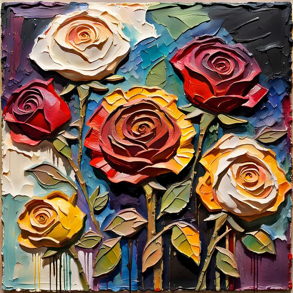 Impasto Roses