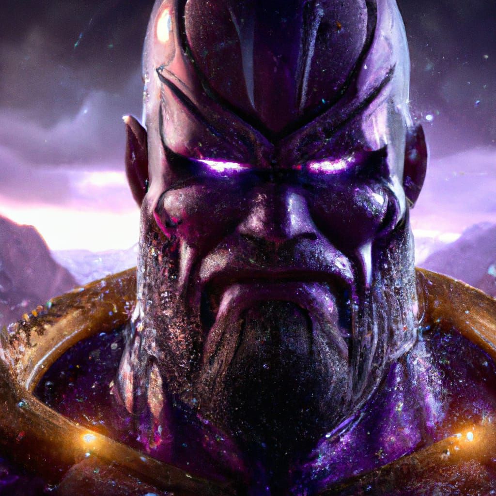 Detailed Thanos Concept Art in 8K Resolution