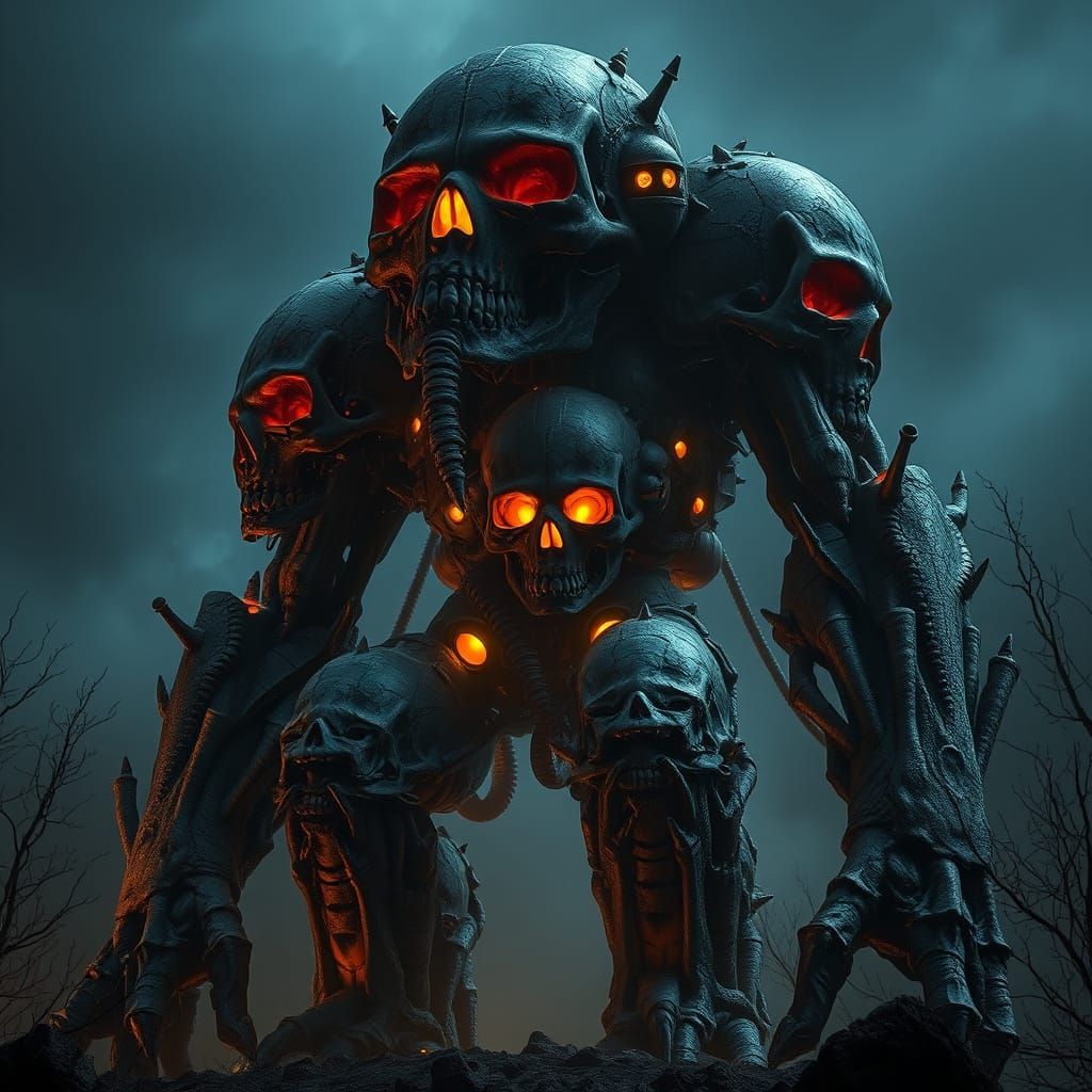 Gritty Post-Apocalyptic Golem in Dark, Atmospheric World