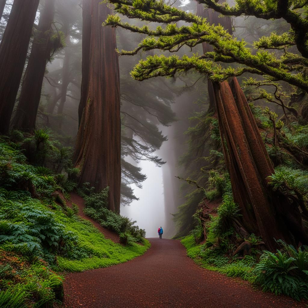 Misty Golden Gate Bridge Hike