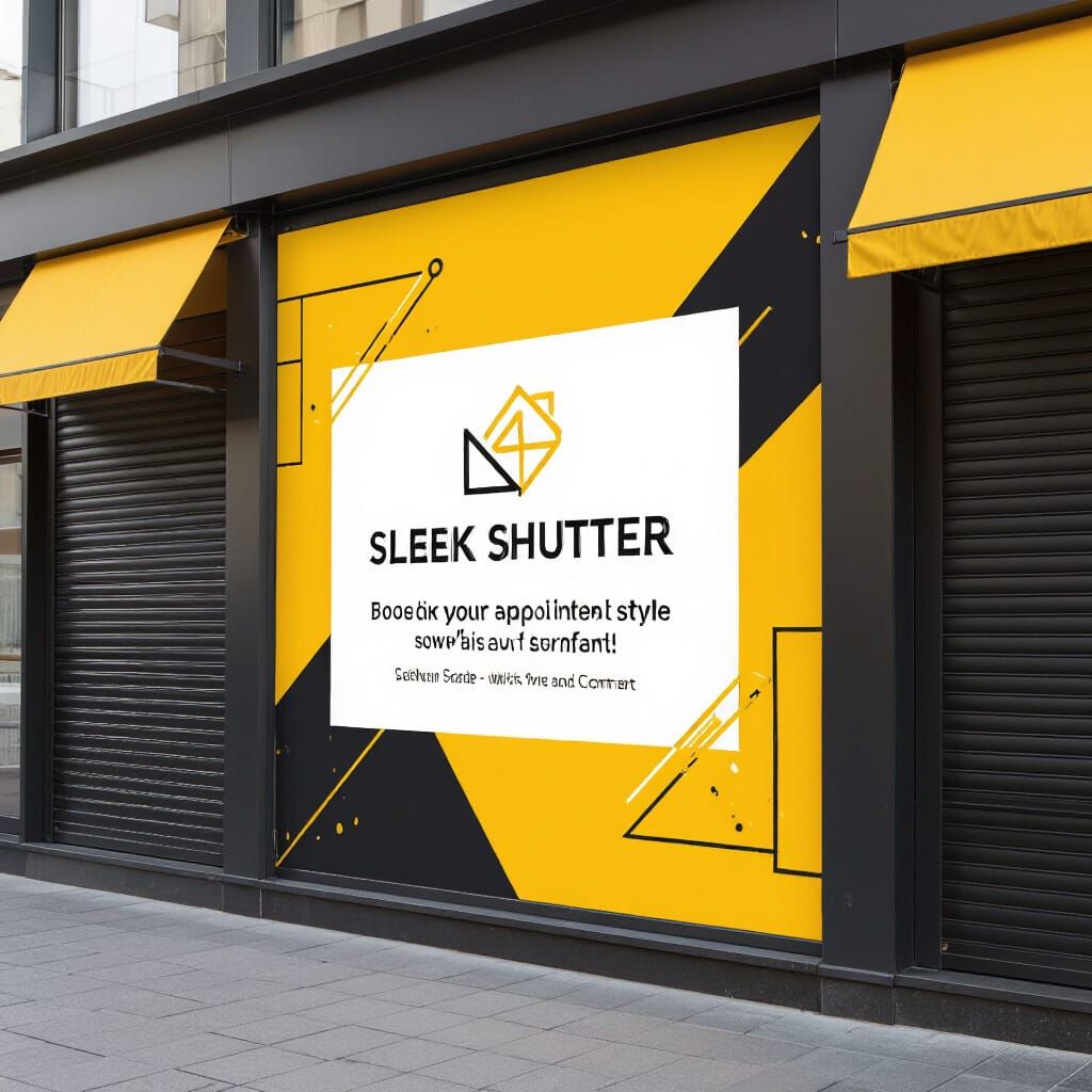 Modern Advertising Banner for Sun Protection Systems