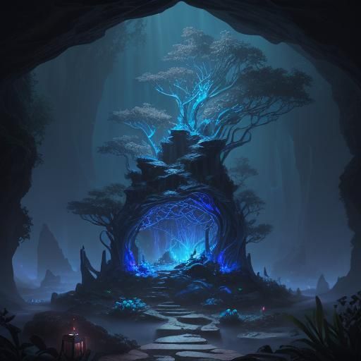 Magical Ecosystem Concept Art in Unreal Engine 5