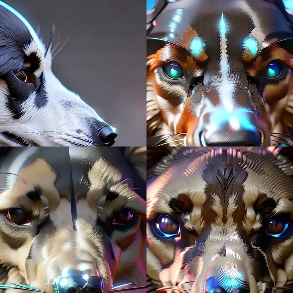 Puppy Dog Eyes Portrait in Artgerm Style