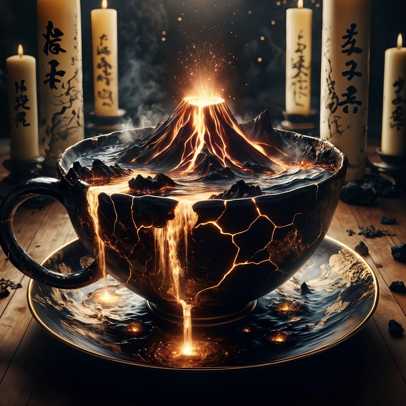 And finally the tea rebels against the teacup designs...