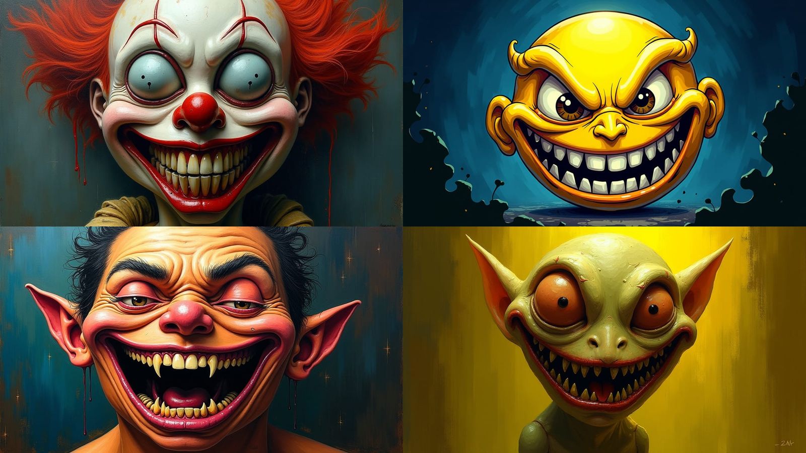 Scary Happy Face Generated by AI