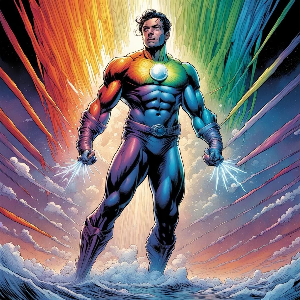 The Rainbow Man's Power: Comic Book Art