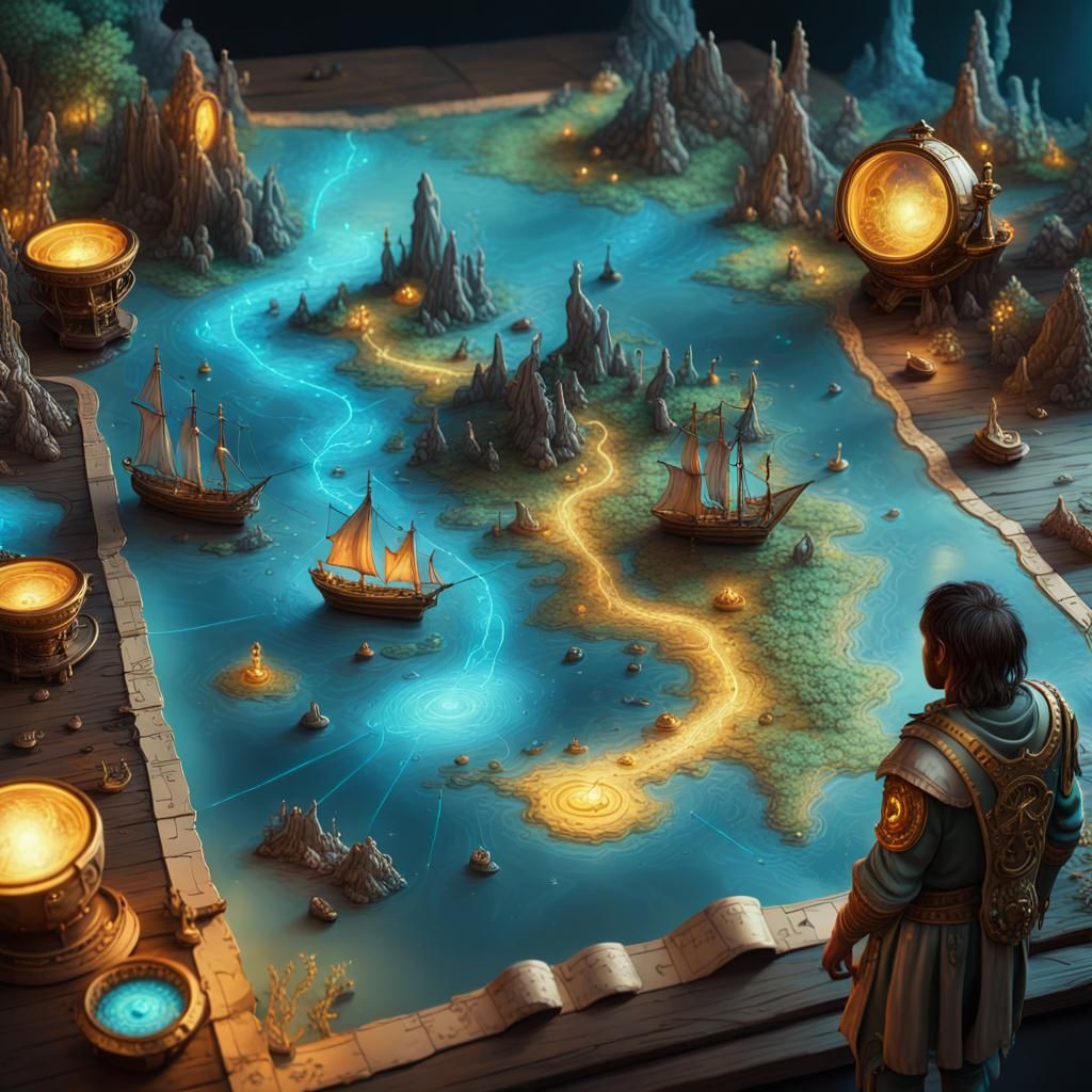 The Roman Treasure Hunt Map.