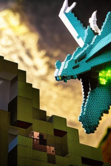 Nock Off Ender Dragon From Nock Off Minecraft. The Starter Dragon From Mine-a-Block