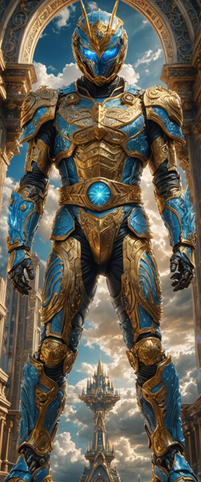 Heavenly Realm Kamen Rider in Golden Armor