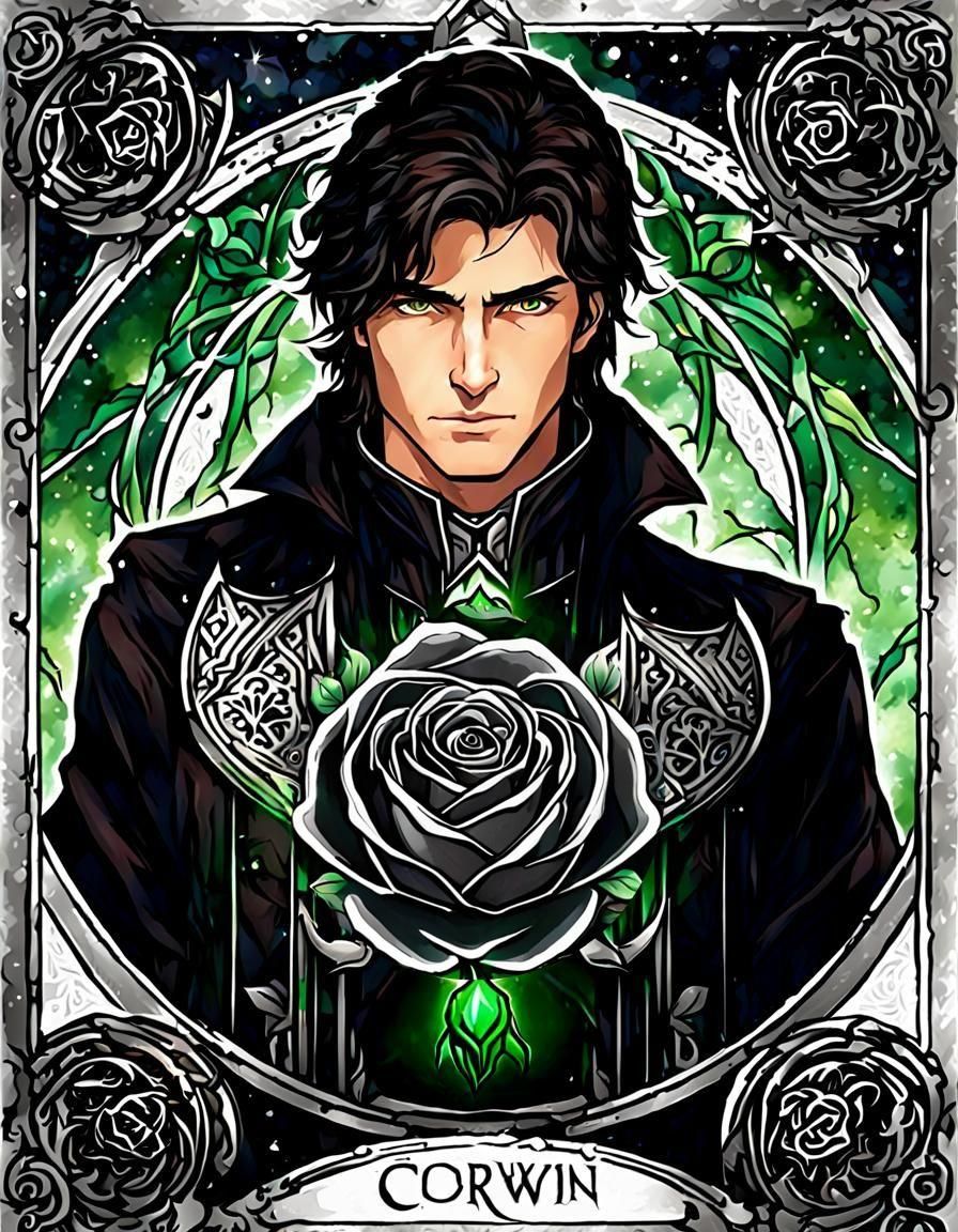 Metallic Silver Rose in Digital Rendering