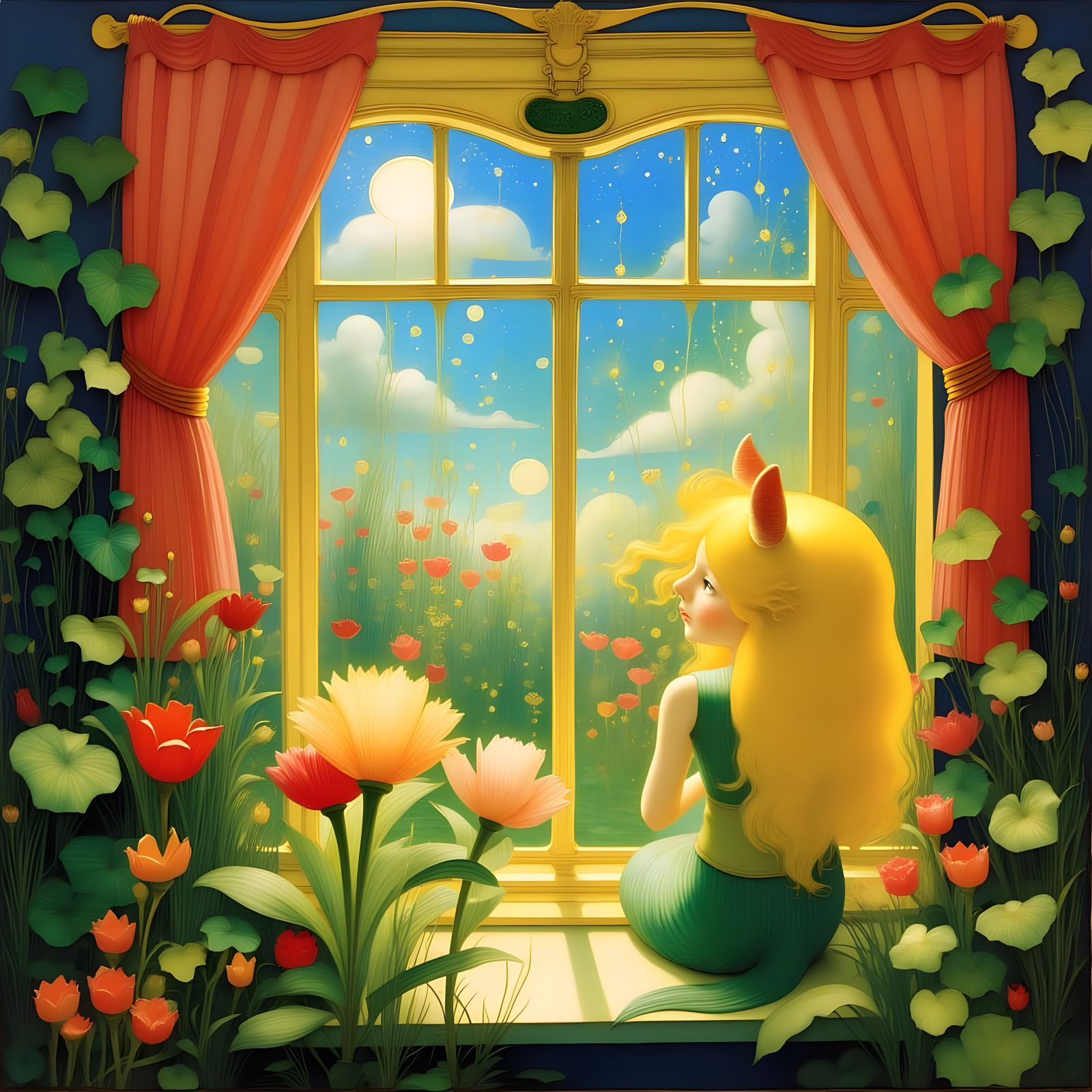 Behind the window was a reflection that instilled only joy