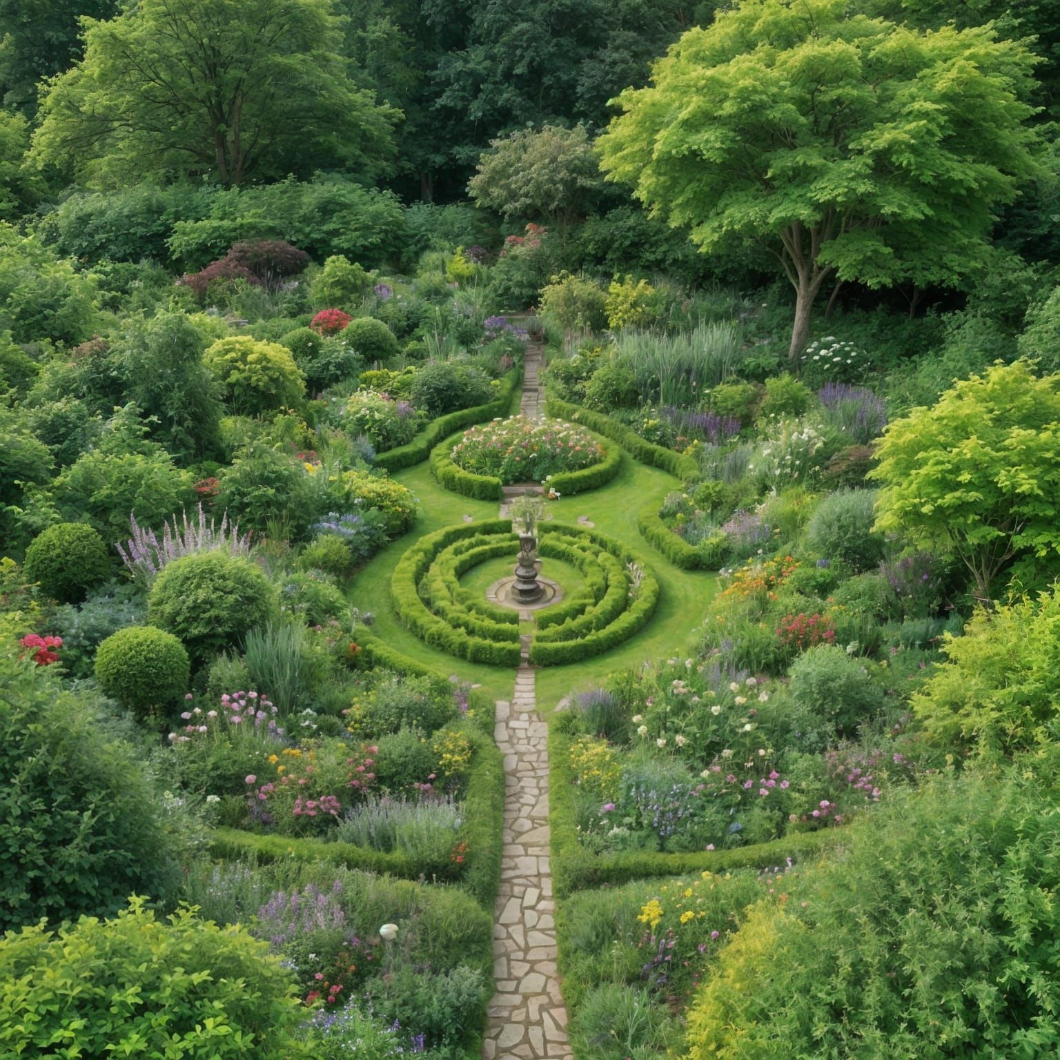Vast and Beautiful Garden Landscape