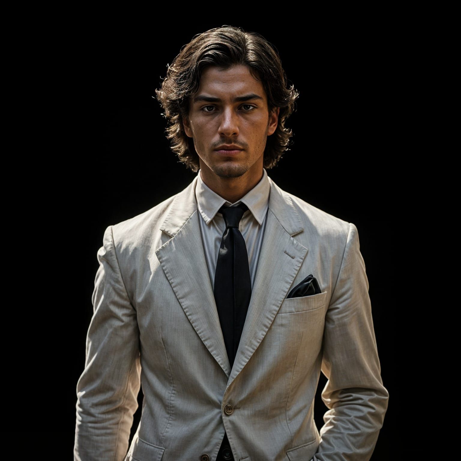 Pensive Man in Baroque Oil Painting