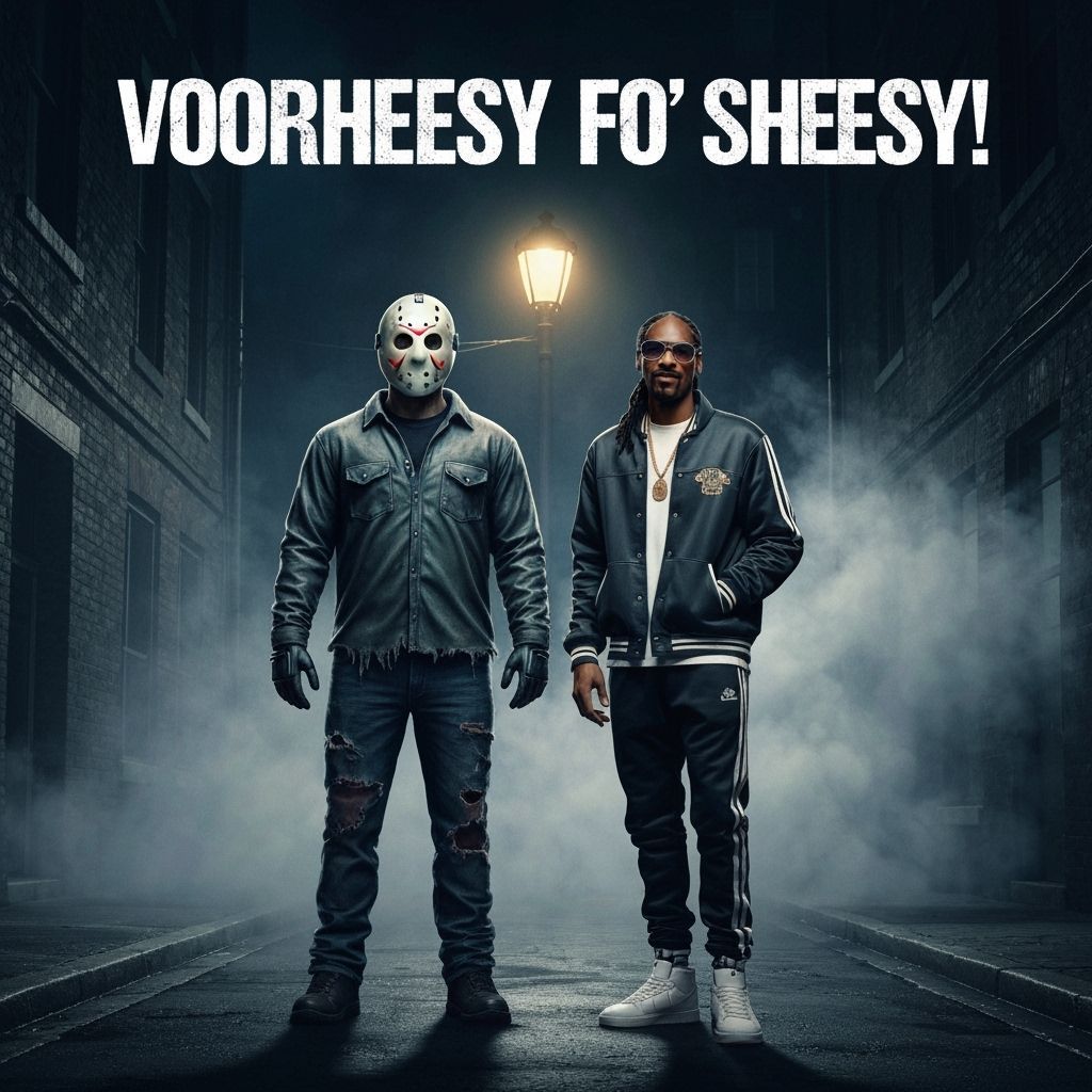 Jason Voorhees and Snoop Dogg in Smoky Alleyway