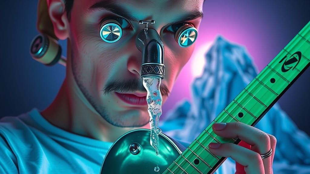 Ethereal Rockstar Frozen in Time