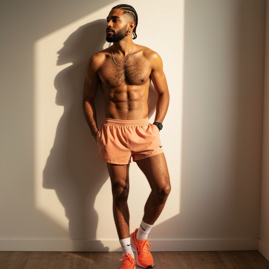 Photorealistic Portrait of an Athletic Man in Athletic Wear