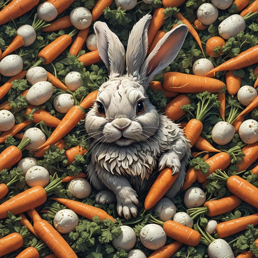 stunning image of a cute adorable tired looking wacky bunny,...