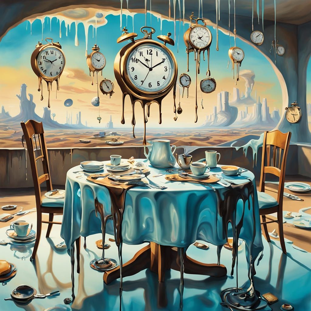 Surreal Melting Clocks Inspired by Salvador Dali