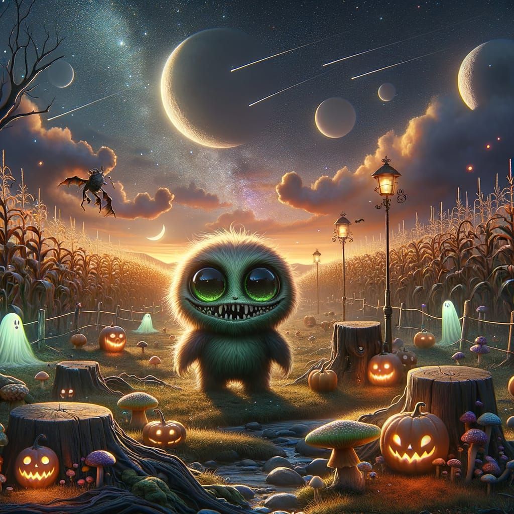 Cute Spooky Creature at Ethereal Nightmare Harvest Festival