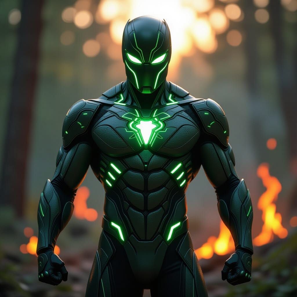 Nature's Guardian in Bio-Suit Fights Forest Fire Arsonists