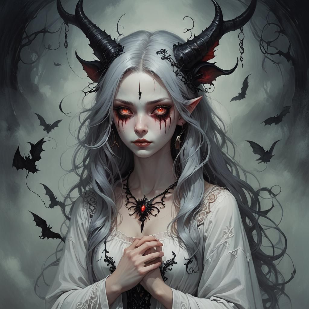 Evil Demon Feasting on Souls During Night Terrors