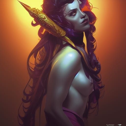 Hyperdetailed Portrait of a Queen with Dynamic Lighting