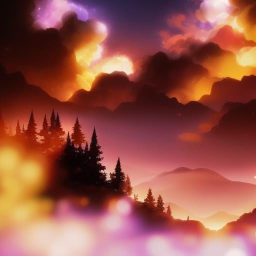 Mystical Anime Forest with Intricate Details