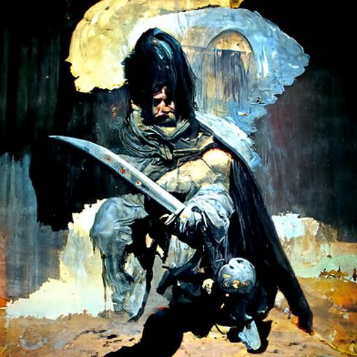 Severian the Torturer: A Dark Fantasy Painting