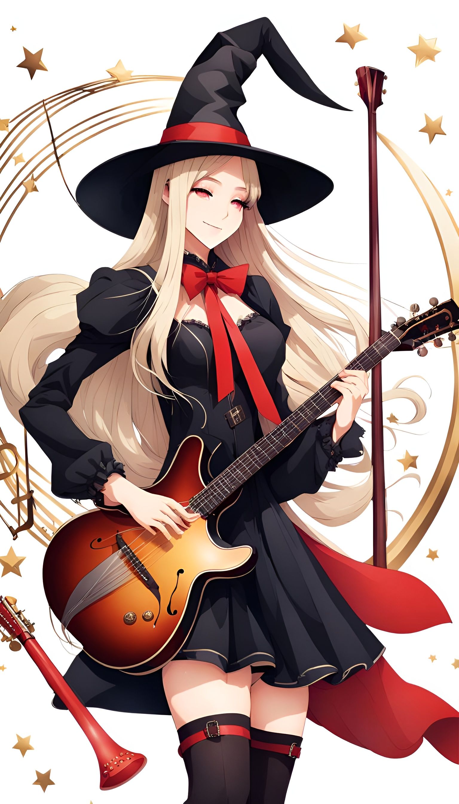 Magical Witch KPop Band in Winter Twilight